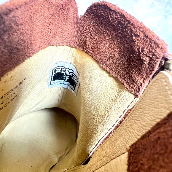 Frye Reed Women’s Suede Western Ankle Boots, Dark Brown, Size 7.5 - Picture 16 of 16